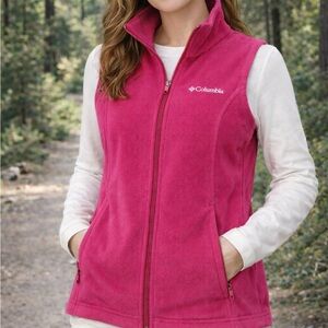 Columbia Women’s Bright Pink Fleece Vest